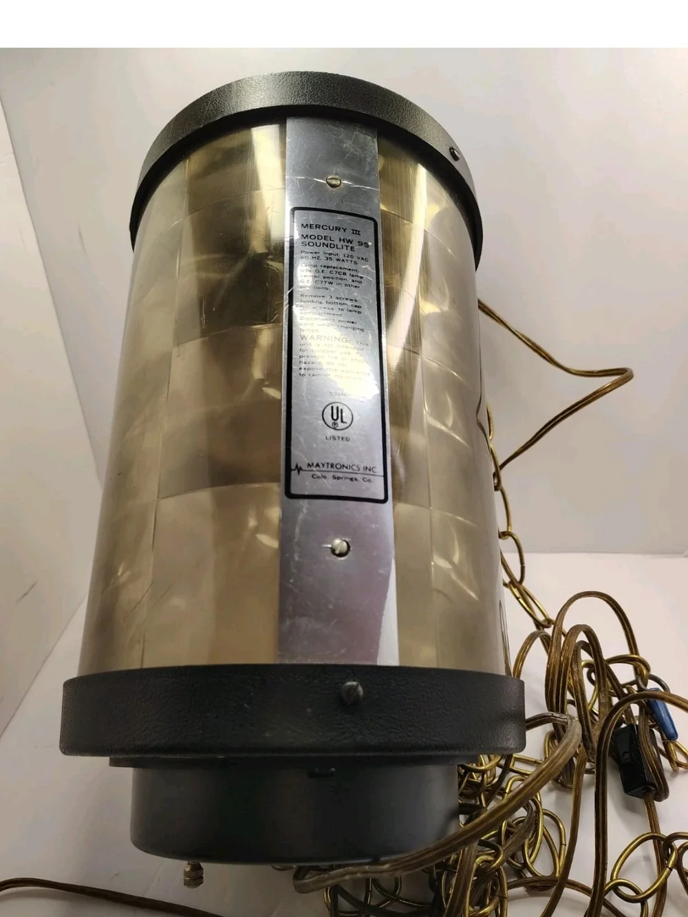 Maytronics Inc Mercury III Soundlite HW 9S Hanging Retro  Light Swag Chain LIght